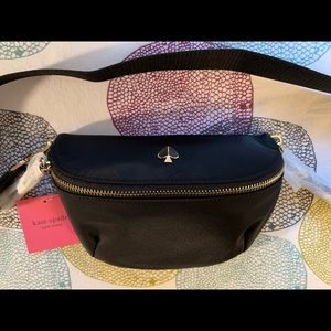 *NWT* kate spade BLACK taylor medium belt bag